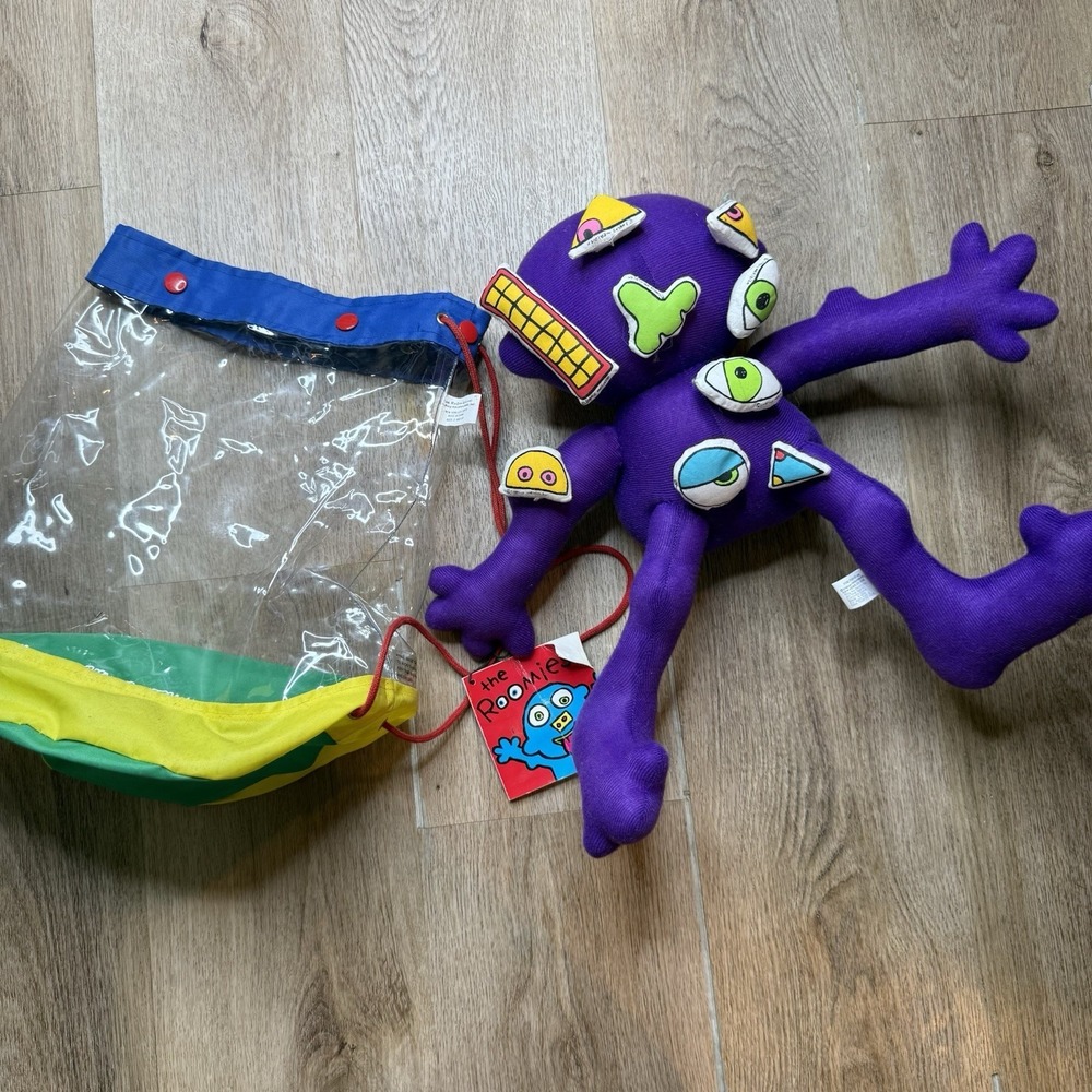 Shelly Adventures The Roomies‎ 16" Plush Dolls with Removeable Parts 1990s Bag